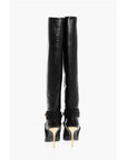 Balmain Leather ALMA Boots with Jewel Buttons