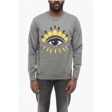 Kenzo Front Embroidered EYE CLASSIC Crew Neck Sweatshirt