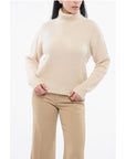 Gucci Turtleneck Cashmere Blend Pullover with Ton sur Ton Logo