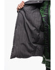 Off-White Pinstriped Cotton Padded Reversible Overshirt