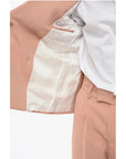 Amiri Double-breasted Twill Viscose Blazer with Flap Pockets