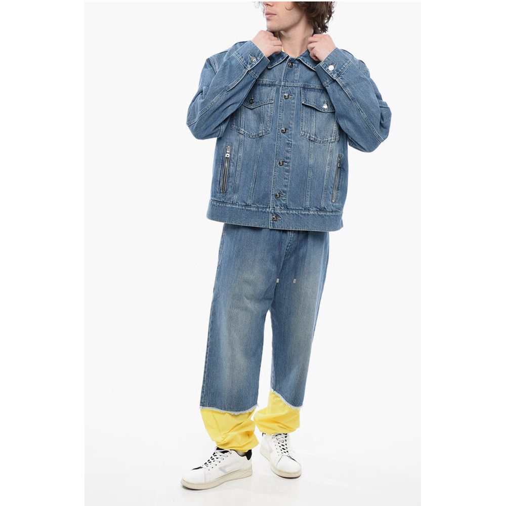 Balmain BALMAIN X POKEMON Denim Jacket with Logoed Buttons