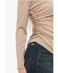 Stephan Janson Lurex Top with Drapped Detail
