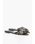 Dolce & Gabbana Rhinestoned Lace Sliders