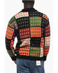 Awake New York Patterned Sweater with Zip Closure
