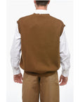 Studio Nicholson Wool-blended Oversized Vest with Pocket