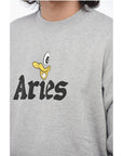 Aries Printed DUCK Crewneck Sweater