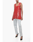 Parosh Sequined Tank Top