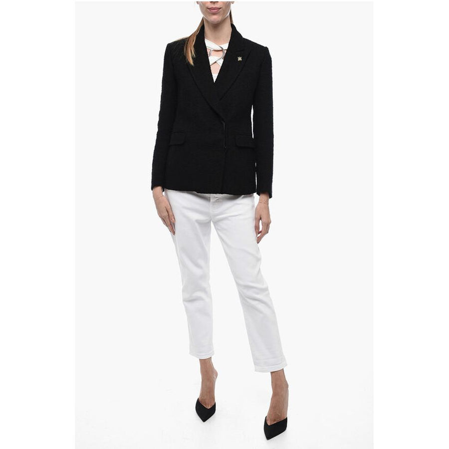 Amiri Double-breasted Tweed Cotton Blend Blazer