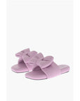 Off-White Padded Leather Sandals with Maxi Bow