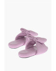 Off-White Padded Leather Sandals with Maxi Bow