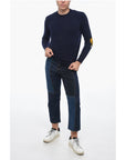Altea Crew Neck LUNETTA Virgin Wool Sweater with Patches