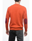 Altea Crew Neck LUNETTA Virgin Wool Sweater with Contrasting Patch