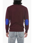 Altea Crew Neck LUNETTA Virgin Wool Sweater with Contrasting Patch