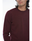 Altea Crew Neck LUNETTA Virgin Wool Sweater with Contrasting Patch