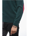 Altea Crew Neck LUNETTA Virgin Wool Sweater with Contrasting Patch