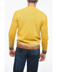 Altea Crew Neck Virgin Wool Sweater with Degradè Bottom