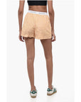 Sporty & Rich Striped CASSIE Shorts with Logoed Elastic Band