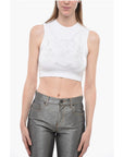 Adriana Hot Couture Rhinestoned Cropped Tank Top