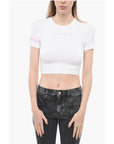 Adriana Hot Couture Rhinestone Logo Crew-neck t-Shirt