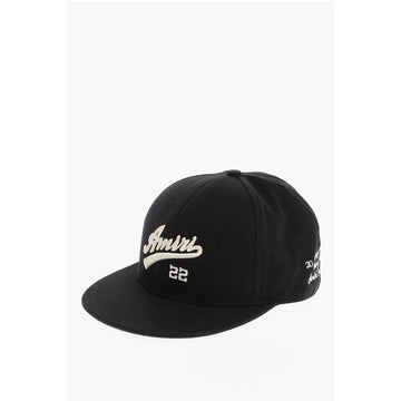 Amiri Solid Color Cap with Embossed Logo