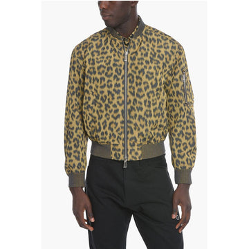 Dior Leopard Printed Bomber Jacket