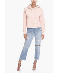 Amiri Cropped Fit Fringed Hoodie