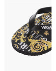 Versace JEANS COUTURE Baroque Printed Rubber Flip Flops