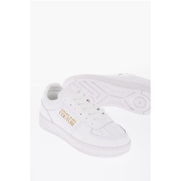 Versace JEANS COUTURE Leather MEYSSA Low-Top Sneakers with Glitter L