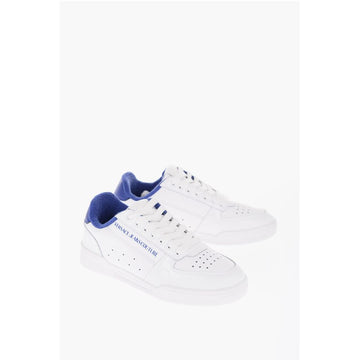 Versace JEANS COUTURE Textured Leather BROOKLYN Low-Top Sneaker with