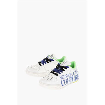 Versace JEANS COUTURE Patent Leather STARLIGHT Sneakers with Printed