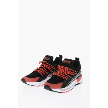 Versace JEANS COUTURE All-Over Logo Low-Top Sneakers
