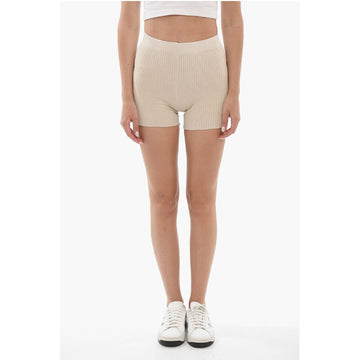 Cotton Citizen Stretch Cotton Ribbed Shorts
