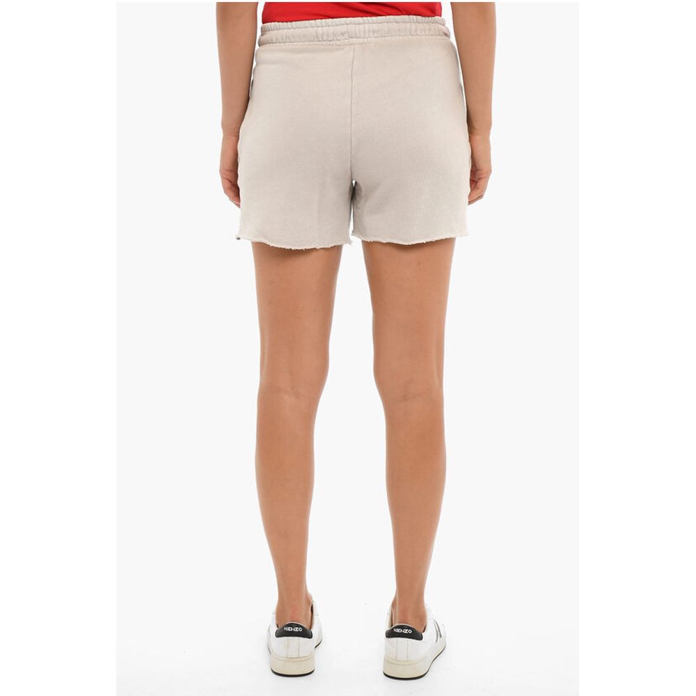Cotton Citizen Brushed Cotton Shorts With Raw Cut Bottom
