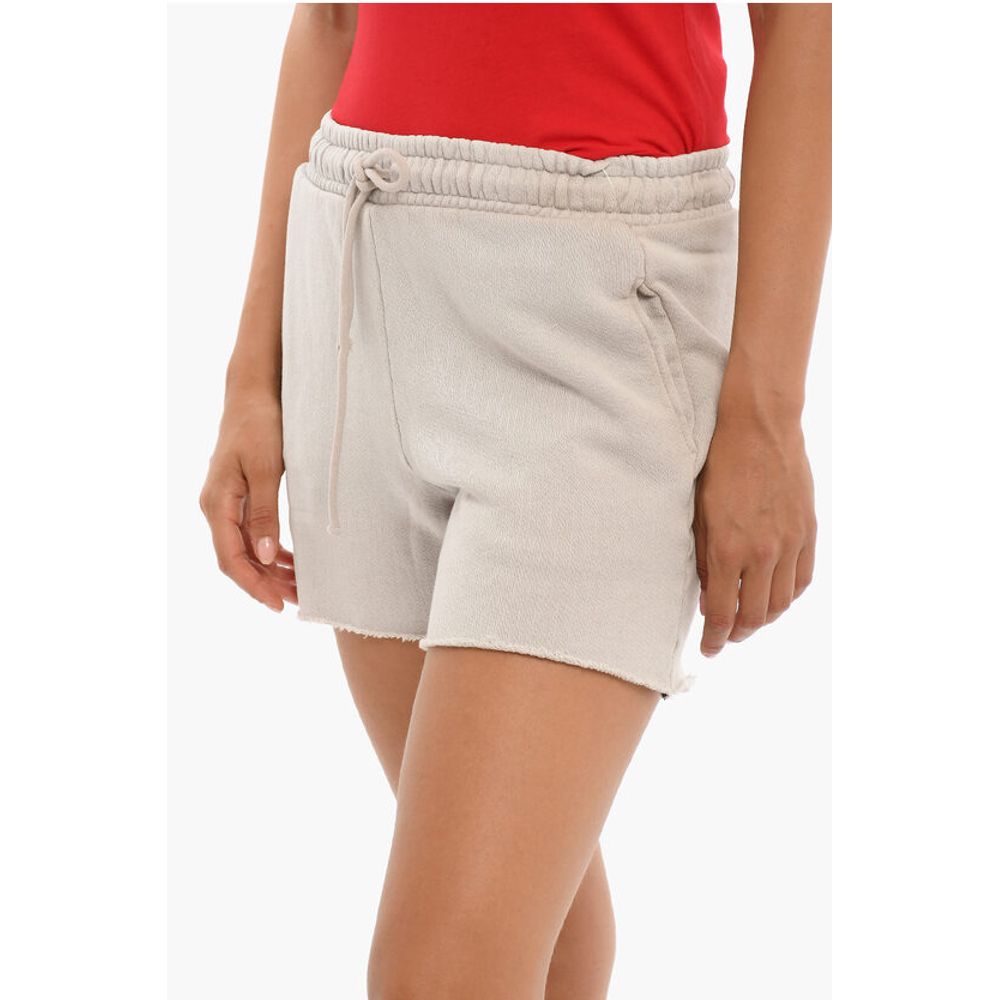 Cotton Citizen Brushed Cotton Shorts With Raw Cut Bottom