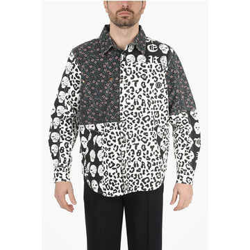 Vyner Articles Multi Patterned Denim Jacket