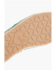 Moschino LOVE mesh espadrilles with logo-print and raffia sole