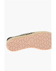 Moschino LOVE mesh espadrilles with logo-print and raffia sole