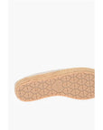 Moschino LOVE Suede Split Leather Platform Espadrilles with Embroider