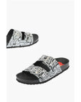 Moschino LOVE Slides Sandals BIRKI130 with Logoed Buckles