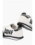 Moschino LOVE suede leather and fabric sneakers