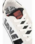 Moschino LOVE suede leather and fabric sneakers
