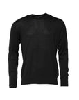 Dolce & Gabbana Black Cotton DG Logo Men Sweatshirt Sweater