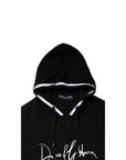 Dolce & Gabbana Black Hooded Logo Print Sweatshirt Sweater