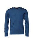 Dolce & Gabbana Blue Cashmere Crew Neck Sweatshirt Sweater