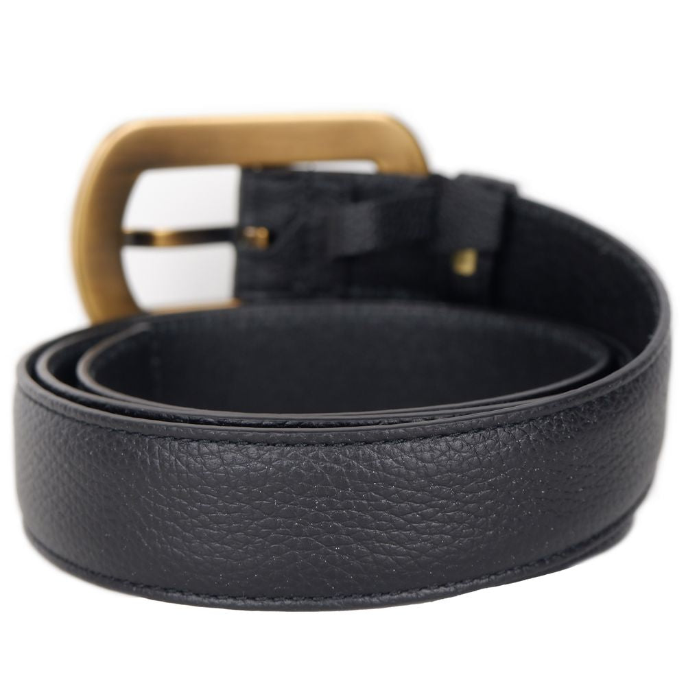 Dolce & Gabbana Black Calfskin Belt