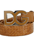 Dolce & Gabbana Brown Calfskin Belt