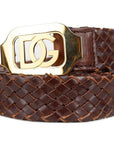 Dolce & Gabbana Brown Calfskin Belt