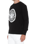 Balmain Black Cotton Sweater