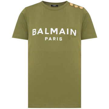 Balmain Green Cotton Tops & T-Shirt
